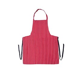 ZIMEL HOMES 100% Cotton Butcher Stripe Kitchen Apron Navy Red Professional Chef Work wear Apron