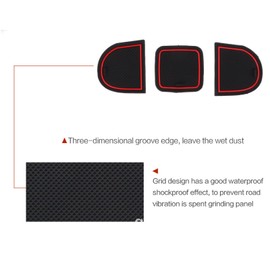 Entatial Almohadilla organizadora de Consola Delantera, 12 Piezas Flexibles de Repuesto de Alfombrillas de Consola Central para Swift 2018-2020 para Coche