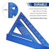 WORKPRO 7'' Aluminum Speed Square, Set Square 180mm, Carpenters Square,
