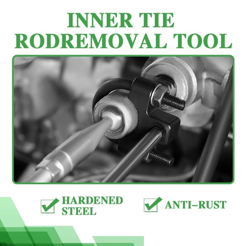 RGOAANC Inner Tie Rod Removal Tool, 3/8'' Universal Low Profile