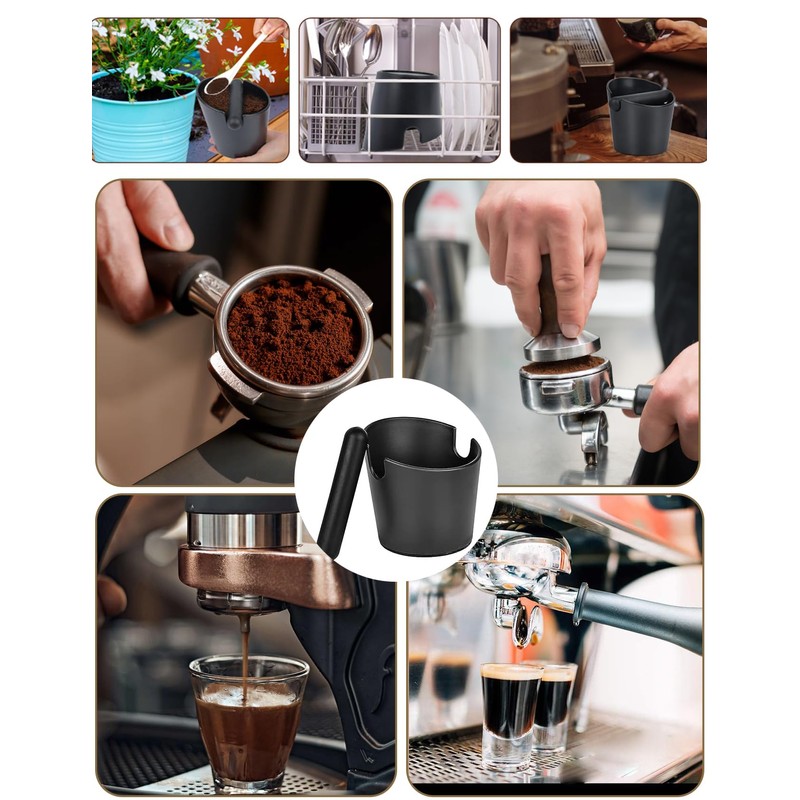 Espresso Coffee Knock Box for Barista, ABS Coffee Grind Knock