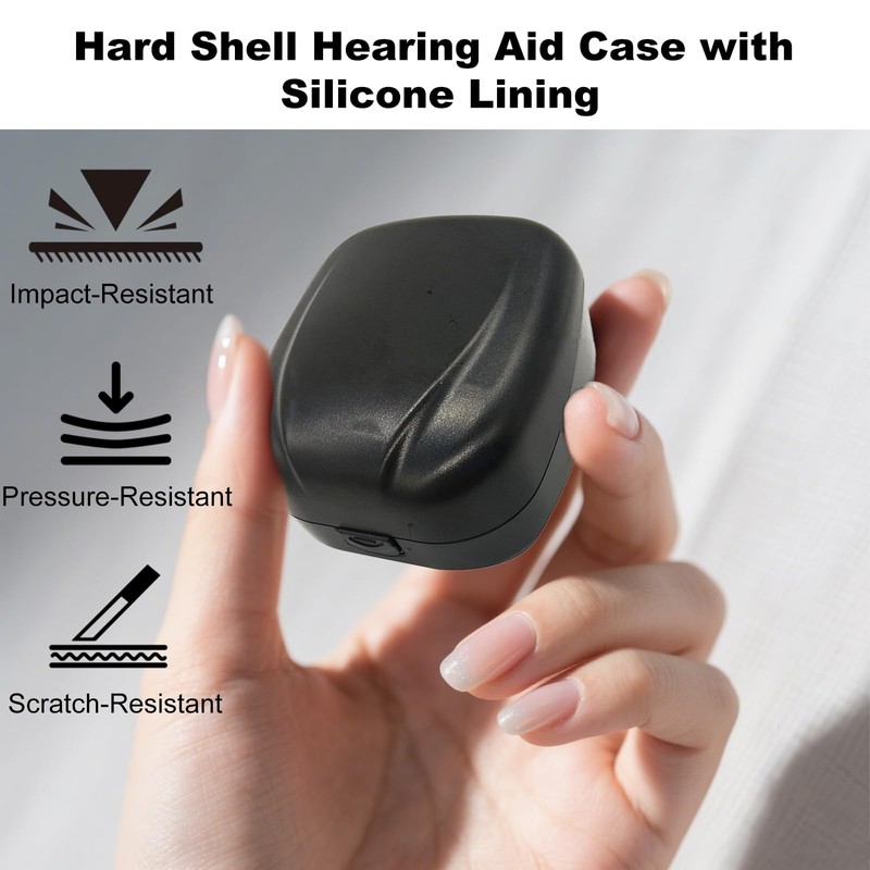 KGCGJVB Hearing Aid Case Hard Waterproof Travel Case Pocket Size
