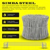 6 Inch - 17 Gauge 1000 pcs GALVANIZED Steel Double