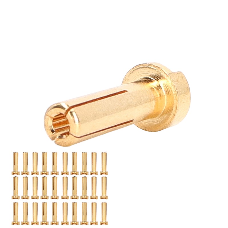 30Pcs Banana Plug Connectors Brass High Accuracy Standard RC Battery