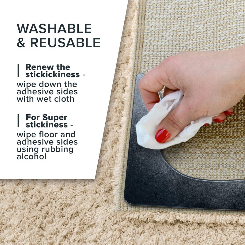 X-Protector Rug Grippers Best 4 pcs Anti Curling Rug Gripper
