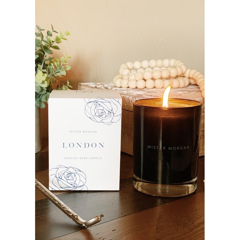 Mister Morgan London English Rose Candle, 11 Ounces