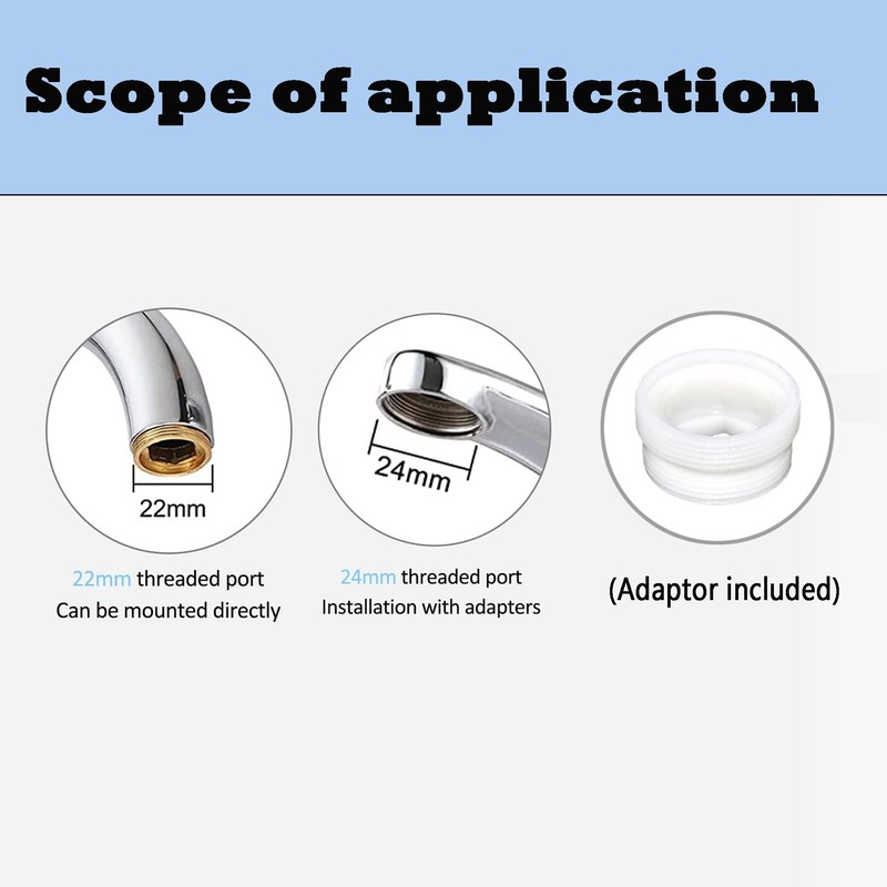 3 Modes Tap Attachment Swivelling, Water Saver, Rotating Tap Attachment