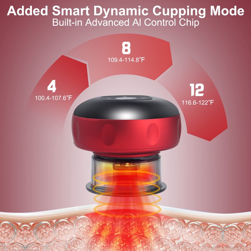 2 PCS Electric Cupping Therapy Set, 4 in 1 Electric