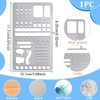 UNICRAFTALE Metal Stencil for Journaling Lines Lists Banners Square Planner