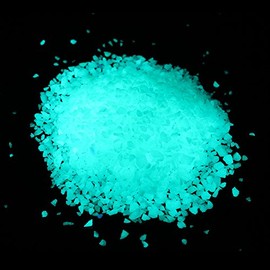 Shiny Stone Glow in The Dark Gravel, Fish Tank Aquarium Gravel Sand, Decorative Gravel Rocks,Aquarium Gravel Stones for Home and Fairy Garden Decoration,305g/0.67lbs (Blue Green, 3-5mm)