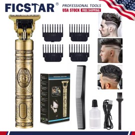 FICSTAR Professional Hair Clippers Trimmer Cutting Beard Cordless Barber Shaving Machine