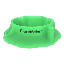 PieceMaker | Kashed | Silicone Ashtray | Heat-Resistant & BPA-Free | 6in & 7oz Non-Slip Design Prevents Rolling | Dishwasher Safe | for Indoor & Outdoor Use | Green Glow