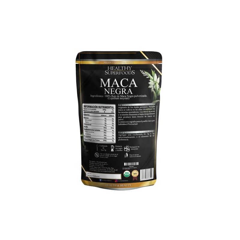 Maca Negra 500G Premium Orgánica