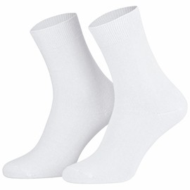 100% Cotton Women's Socks (10 Pairs) Blue Washable up to 30 °C, White