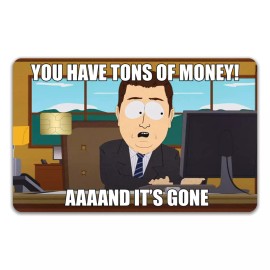 KCD 3 Pack Credit Card Skin Tons of Money Funny Meme Debit Sticker Decal Cover Wrap