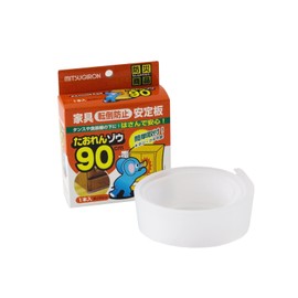 Mitsugiron (Mitsugiron) Furniture Floor Protector Anti-Tilt Stabilizer Seismic Plate 35.4 inches (90 cm) Clear 1-piece Made in Japan Earthquake Disaster Prevention Seismic Mat Taoren Elephant ST-25