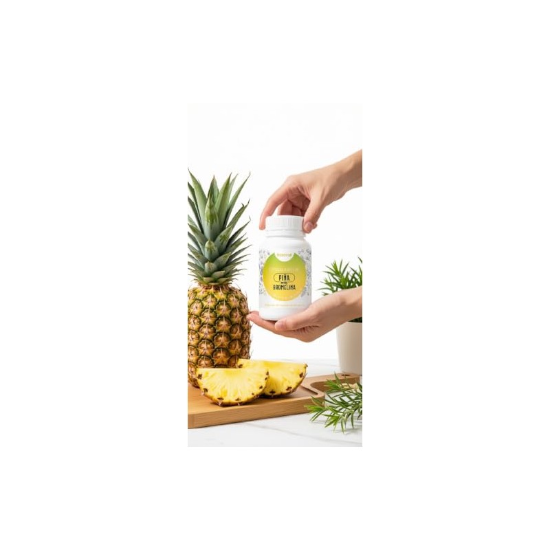 Piña más Bromelina, 60 Cápsulas por Frasco