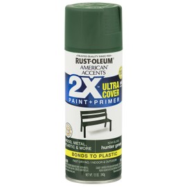 Rust-Oleum 327952 American Accents Spray Paint, 12 oz, Semi-Gloss Hunter Green