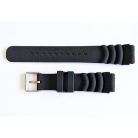 tocotabi 0.8 inch (20 mm) Watch Strap, Extra Thick, Urethane Rubber, Supple, Rubber, Long, Waterproof, Breathable, Spring Bars Included