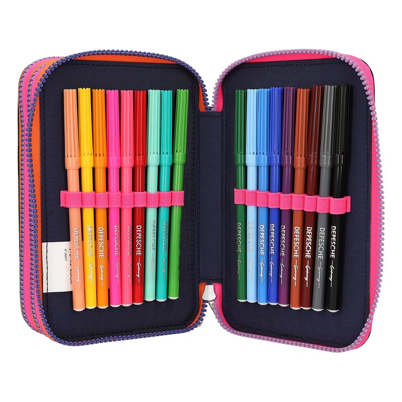 Depesche 12597 TOPModel Night Light Filled 3-Compartment Pencil Case with