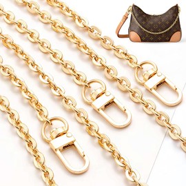3 Pieces Gold Bag Chain,Metal Gold Handbag Chain,Replacement Bag Chains Shoulder Straps Chain, for DIY Handbags Crossbody Bag Crafts Making(40cm/60cm/120cm)