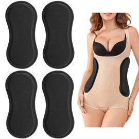 4 Espumas Lipo Post Cirugía, Tablero de Compresión Lateral Abdominal, 11.8 '' x 5.5 '' Protector Lateral de Lipo Foam Negro