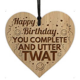 Red Ocean Funny Joke Birthday Gift For Men Engraved Heart Dad Uncle Brother Birthday Gifts