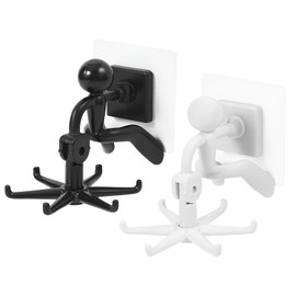 RZMZBY Pack of 2 Kitchen Hooks, No Drilling Required, Kitchen Utensils Hook Rack for Kitchen/Bathroom/Cabinet