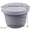 Austin Planter 12 inch Flower Pot with Hanger White Granite