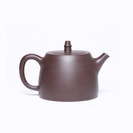 SILINE Zisha Large Tea Pot 14.2 Oz,Chinese Genuine Yixing Clay HandmadeTeapot with Filter,Infuser Kung Fu Loose Leaf Tea Maker -Zini Purple Clay