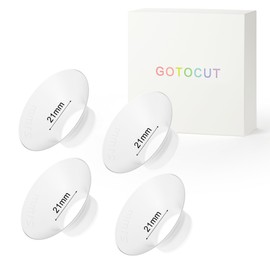 Gotocut Flange Inserts 21mm for 24mm Flange/Shield of Most Pumps, BPA Free Silicone Insert for Momcozy/Medela/eufy/Spectra/TSRETE/Paruu Accessories, Breastfeeding Essential Pumping Kit for Moms,4PCS