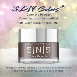 SNS Hinoki Cypress Brown Cream Dipping Powder - 0.5oz DIY