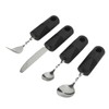 4pcs Elderly Adaptive Cutlery Set Eat Independently Easy Grip Handles