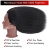 100% Real Hair mannequin head human hairBraiding Training Model Head