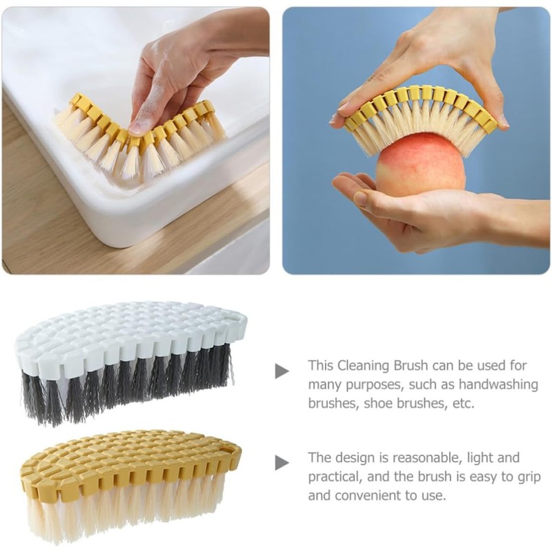 Cepillo para Fregar Ropa 2 Piezas de Plástico, Lavado a
