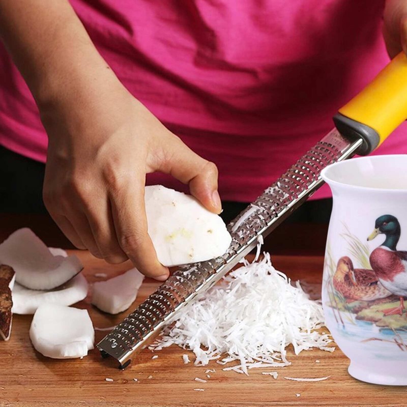 Lemon Zester & Grater for Cheese, Ginger, Garlic, Nutmeg with