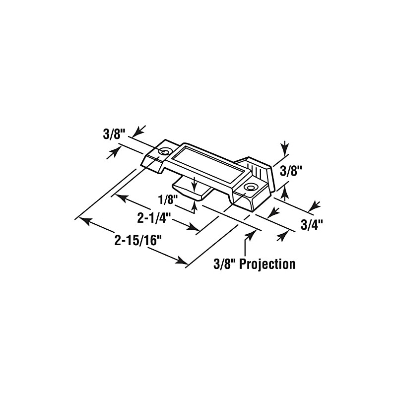 Prime-Line F 2596 Sash Lock for Vertical and Horizontal Sliding
