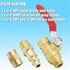 Qolekog 1/4 inch NPT Brass Ball Valve Kit Air Compressor