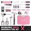 WORKPRO Pink Tool Set, 258 PCS Tool Kit for Women,