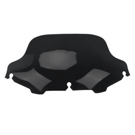 WYNMOTO Black 8" Wave Windshield Windscreen Compatible for 1996-2013 Harley Davidson Street Glide Electra Glide Ultra Classic Touring FLHT FLHTC FLHX Tri Glide 96-13