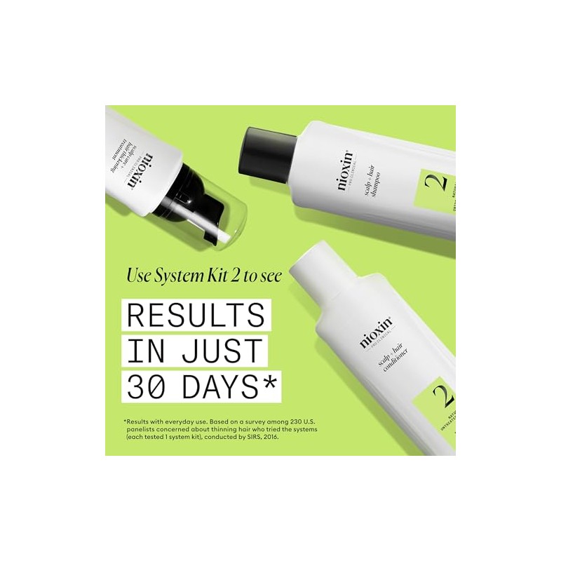 Nioxin Cleanser Shampoo System 2 for Fine Hair with Progressed