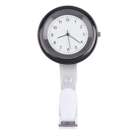 Hemobllo Nurse Watch - Fob Watch Clip On Watch Nurse Pocket Watch Hanging Nurse Watch Quartz Watch for Women Nurse Doctor, black
