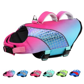 Doglay Dog Life Jacket with Double Rescue Handles, High Flotation Dog Life Vests for Swimming, Reflective Swimming Vest Safety Lifesaver for Small Medium Large Dogs