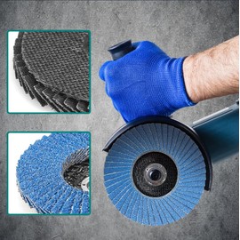 Flap Discs, Flap Discs, Sanding Discs, Sanding Mop Disc, 8 Pieces, Diameter 76 mm x 10 mm, Grain 40/60/80/120 Mixing Set, Sanding Disc, Sanding Mop Flap Disk