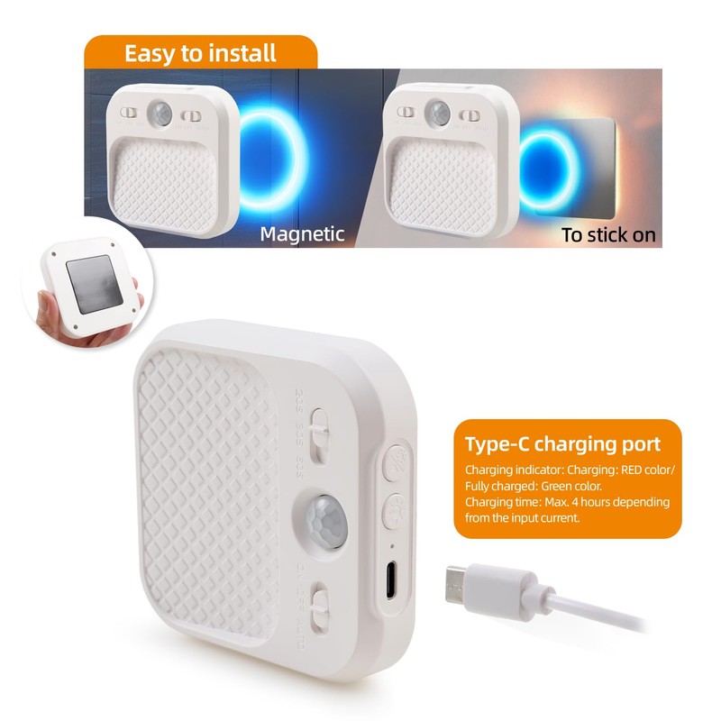 Led Night Light with Motion Detector 2 Pack, Cabinet Light