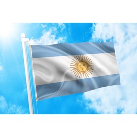 DMSE Argentina Argentinian Flag 2X3 Ft Foot 100% Polyester 100D Flag UV Resistant