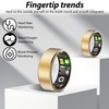 Neyeau Smart Ring Women,Sleep and Heart Rate Monitoring Health Ring,Ip68