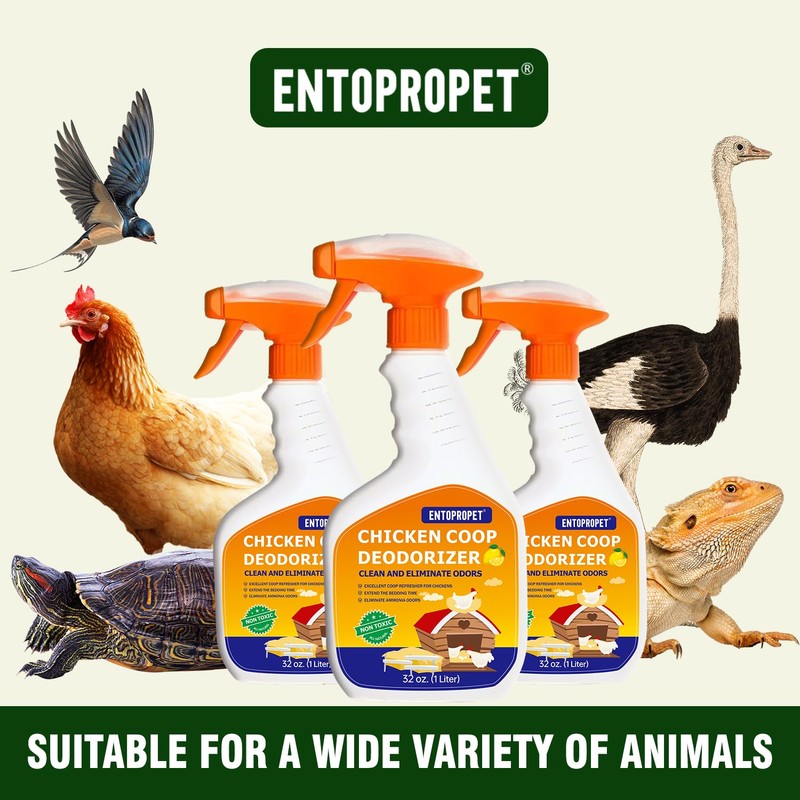 Chicken Coop Deodorizer & Cleaner – Natural Odor Eliminator &