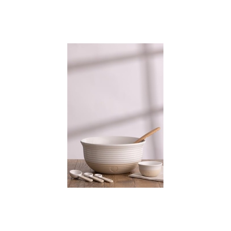 Mason Cash Rustic Charm Measuring Spoon Set 4-Piece Stoneware Set