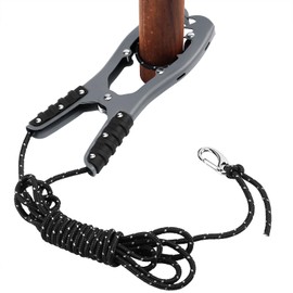 homdat Kayak Anchor Gripper,Boat Anchor Grip with 16.4ft Thicker Boat Anchor Rope,Easy Operation & Tighter Bite Stainless Steel Canoe Anchor Grip for Kayak,Canoe,Boat,Anchor Float (Grey)